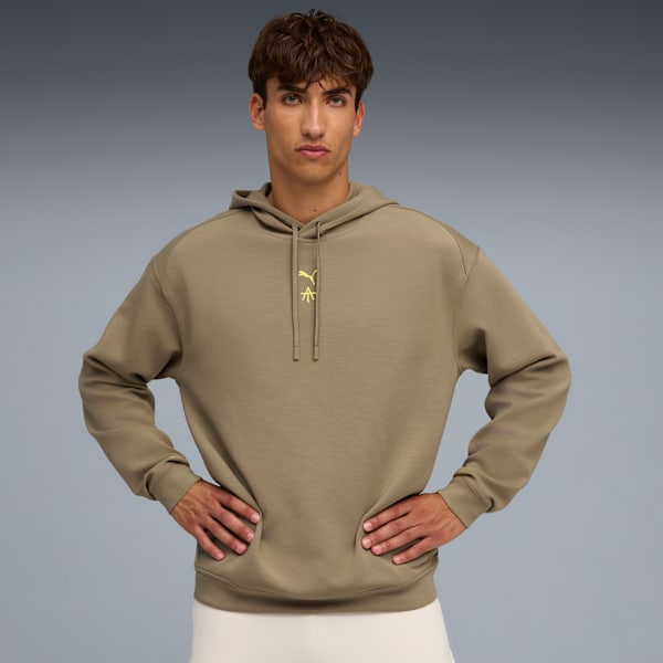 

Мужская тренировочная толстовка с капюшоном Puma X Alex Toussaint, коричневый