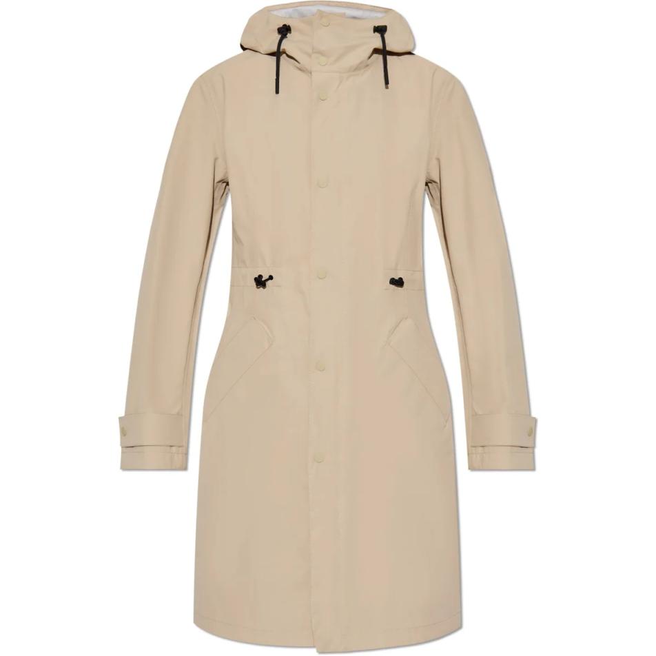 

Бурберри Худи с капюшоном Водонепроницаемое Пальто Бежевый