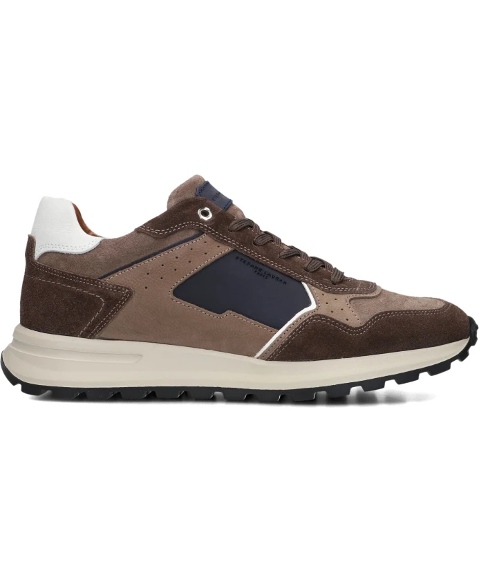 

Коричневые замшевые низкие кроссовки Stefano Lauran, коричневый