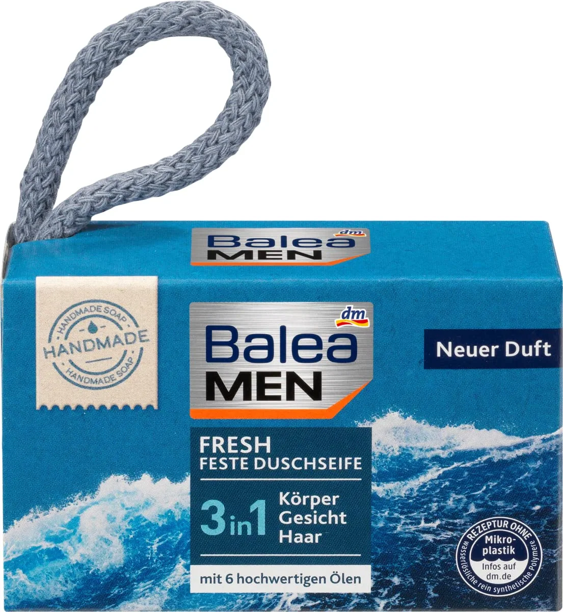 Твердое мыло для душа Balea MEN Fresh 3 в 1 Balea