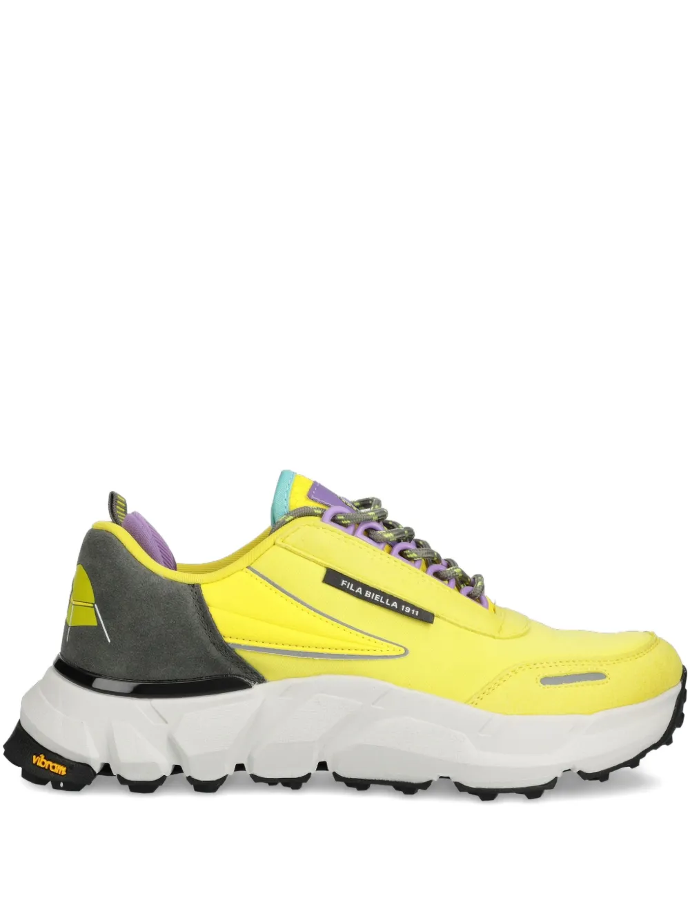 

Кроссовки с нашивкой-логотипом Fila, желтый