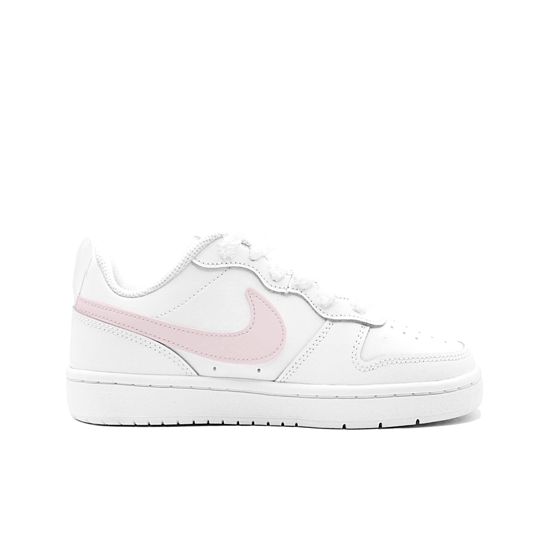 Court Borough Meow Fist Low top детские скейтерские кроссовки унисекс Nike, светло-розовый — фото 3
