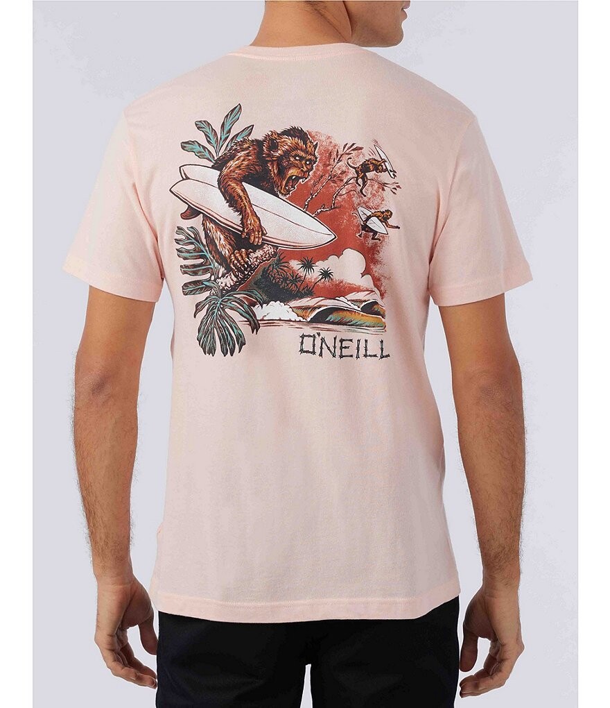 

Футболка O'Neill Monkey Business с короткими рукавами, розовый