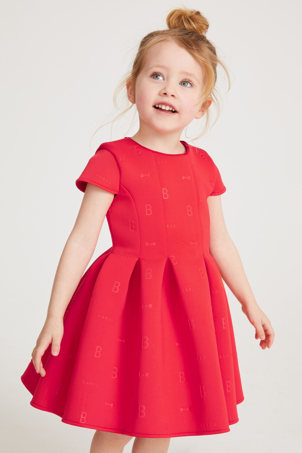 

Платье из ткани скуба с рельефным узором Baker by Ted Baker, красный