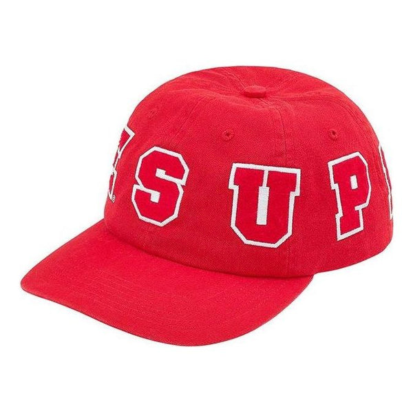 

Бейсболка spellout 6-panel 'red white' Supreme, красный