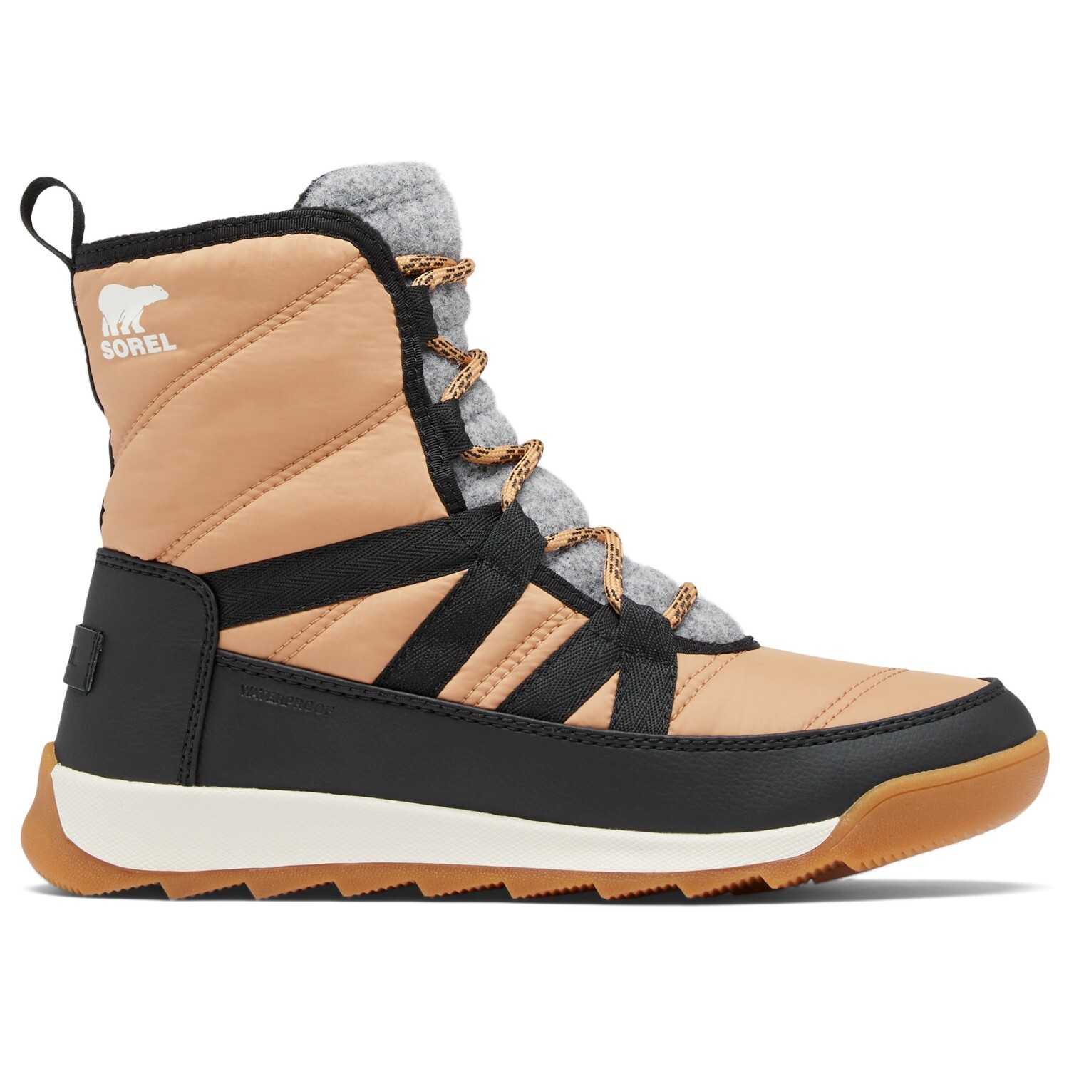 Женские ботинки Sorel Whitney II Plus Lace водонепроницаемые зимние, коричневый/черный