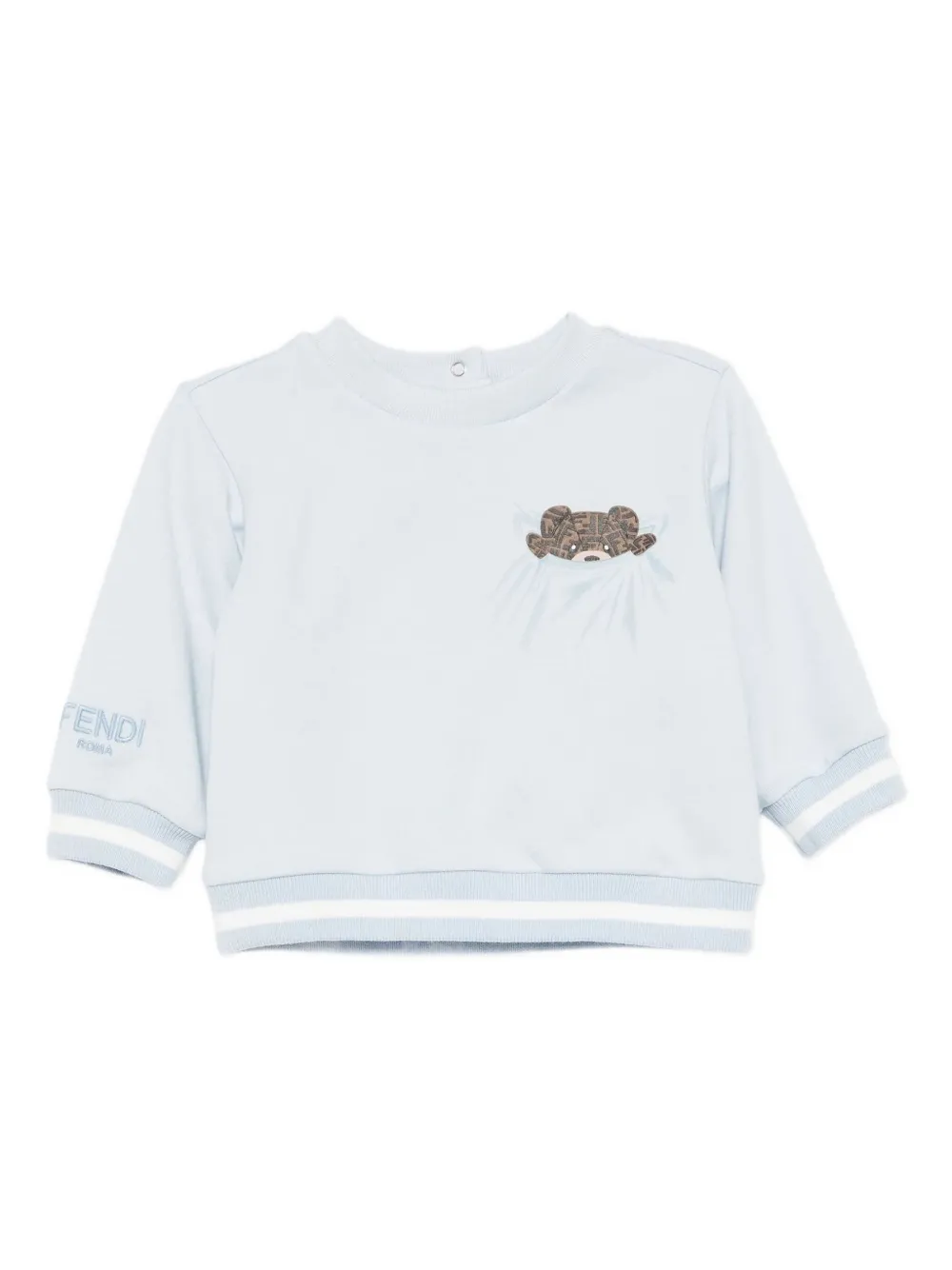 

Толстовка с карманом Teddy FENDI KIDS, синий