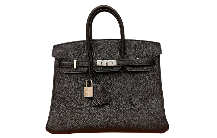 

HERMES Сумка Birkin Togo из телячьей кожи Birkin 25 женская Noir Black