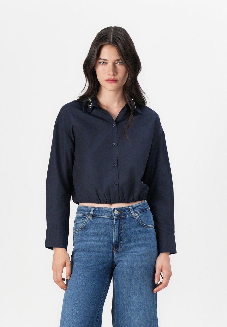 

Блуза ONLY ONLRIA LIFE EMBELIS BALLOON SHIRT , Night Sky/Dark Blue