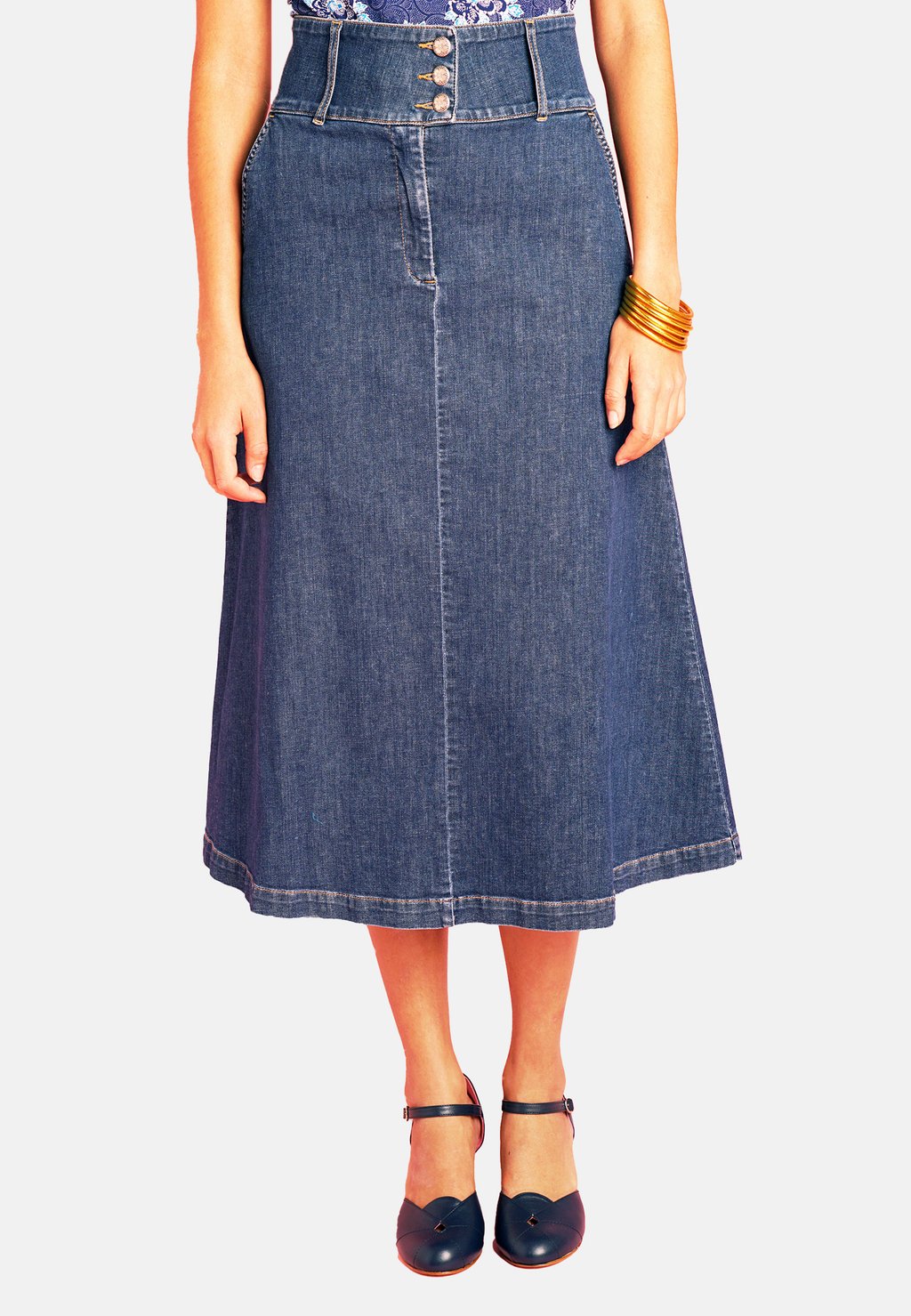 

Джинсовая юбка A-line skirt Antoine et Lili, цвет Stone