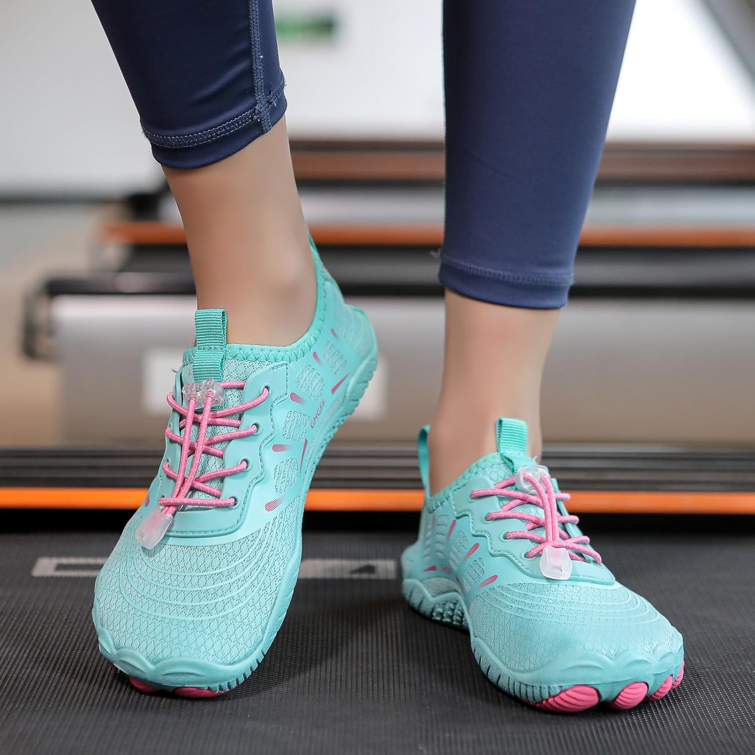 Кроссовки Hike Barefoot для женщин и мужчин, дышащие, с регулируемыми шнурками, нескользящие, спортивная обувь для тренировок, фитнеса, занятий на открытом воздухе и в помещении, для лодок, рыбалки, дайвинга и серфинга Ayziemezm, синий — фото 3