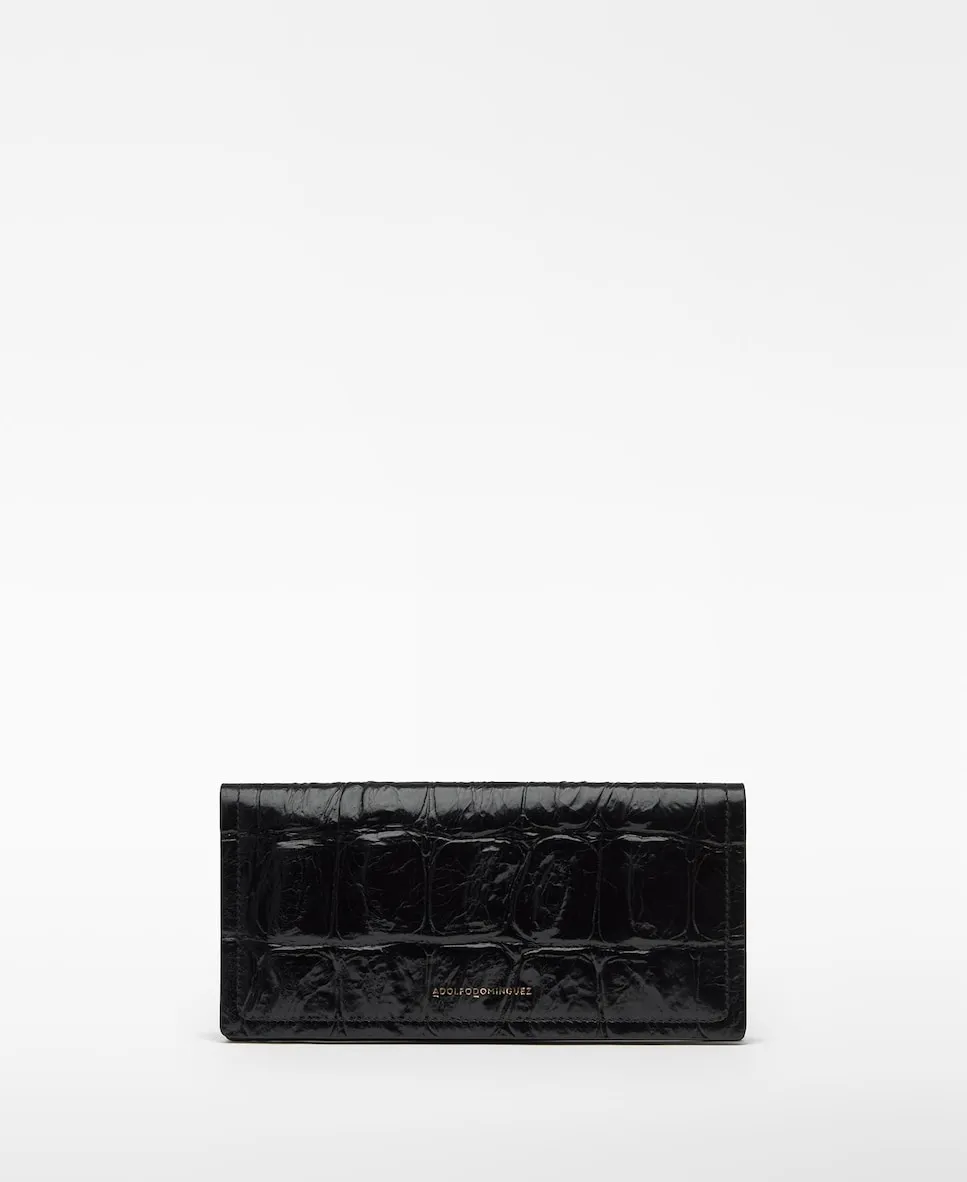 

Женский кожаный кошелек Mica Adolfo Dominguez, черный