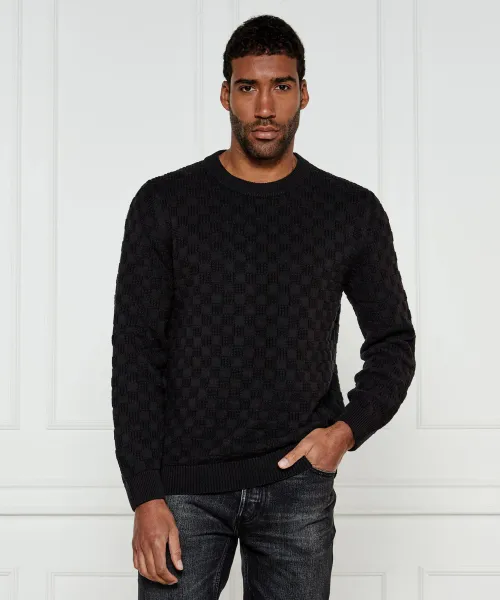 

Свитер Селио Loose fit Hugo, черный
