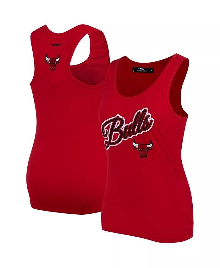 

Женская майка Red Chicago Bulls с надписью Pro Standard