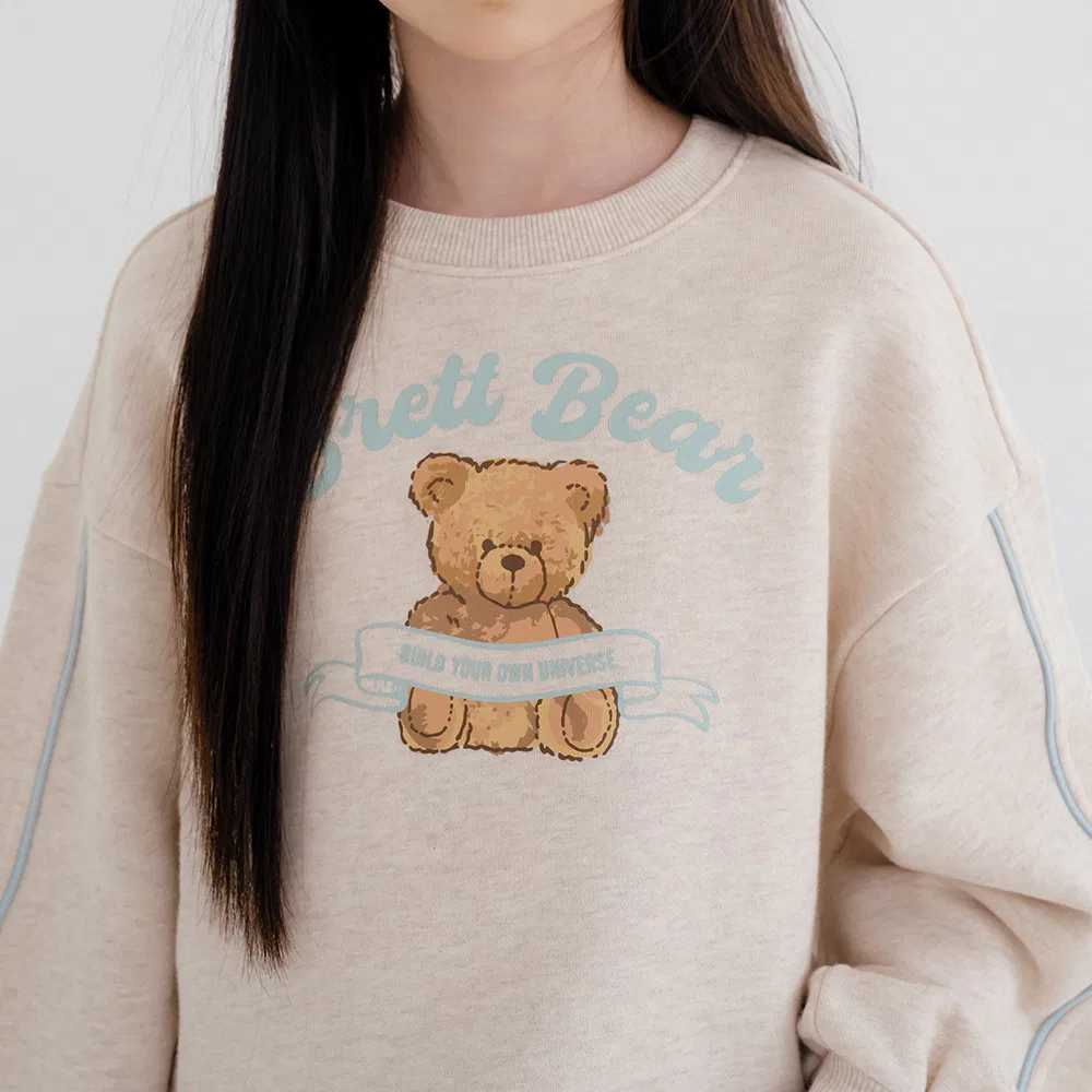 Детский укороченный свитшот Classic Brett Bear овсяный от Brettailor — фото 2