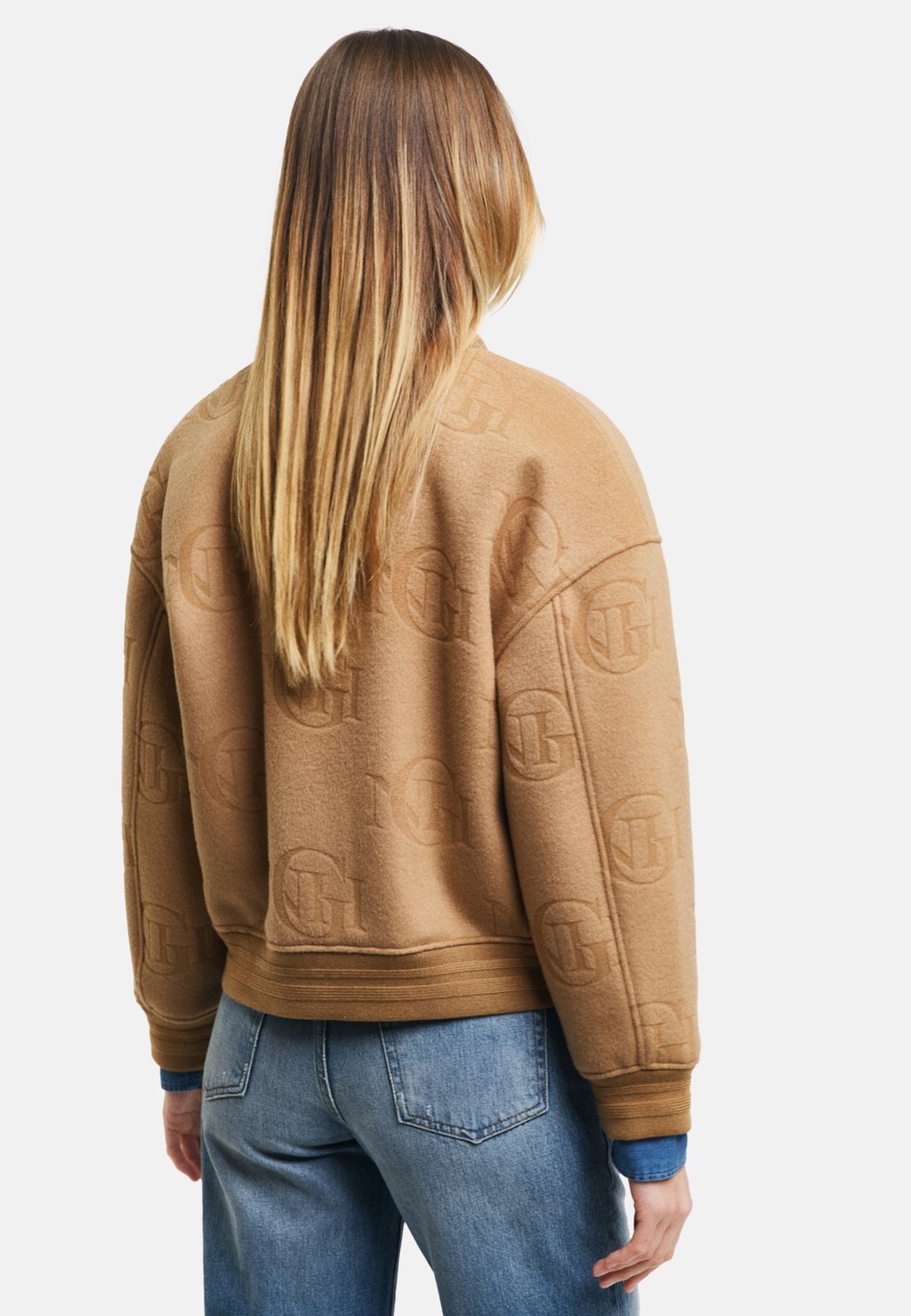 

Куртка-бомбер JACQUARD VARSITY GANT, хаки
