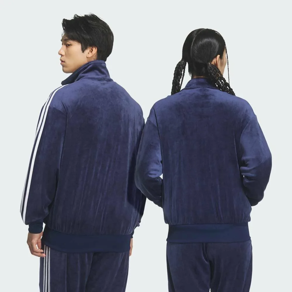 Спортивная футболка Adidas FB TT из велюра, цвет Blue — фото 3