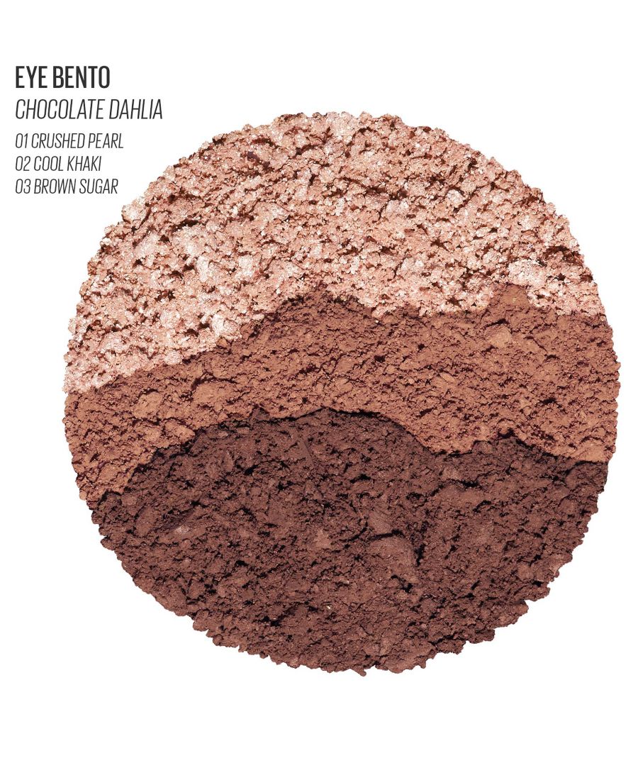 Набор из трех упругих теней для век Eye Bento Bouncy Eyeshadow Trio, 0,03 унции Kaja, цвет chocolate dahlia — фото 2