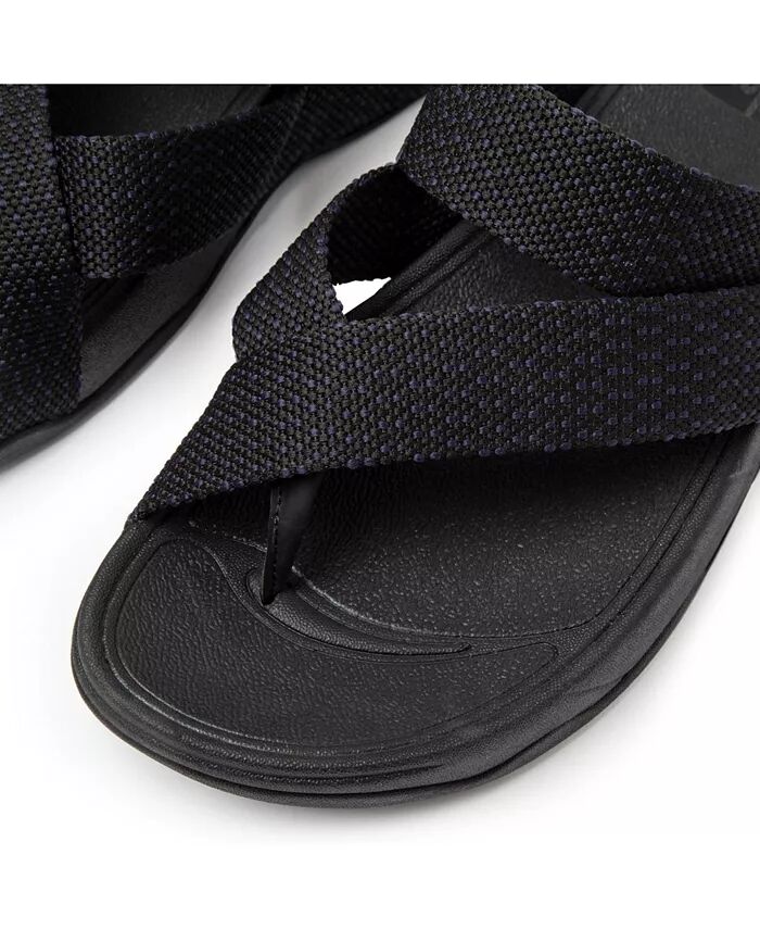 Мужские сандалии с перемычкой и ремешком на носке FitFlop, синий — фото 2