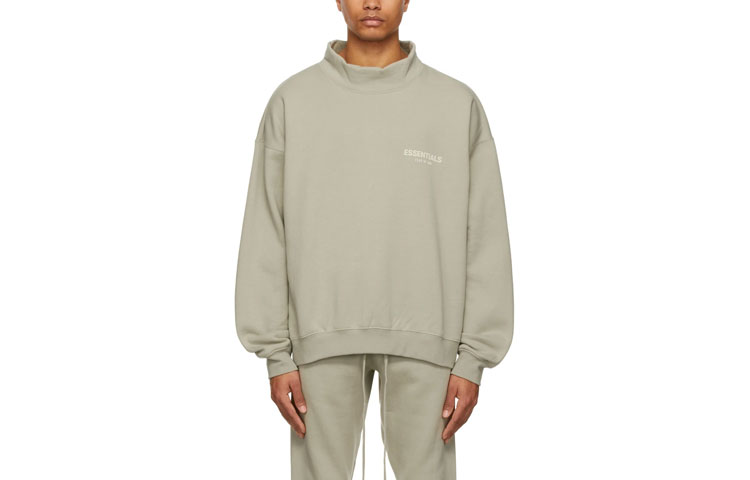 Свитшот SS22 Мужской Серо-зеленый Fear Of God Essentials — фото 4
