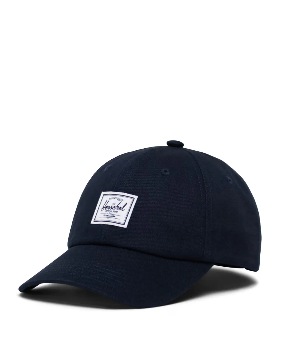 

Кепка унисекс из синей ткани Herschel, темно-синий