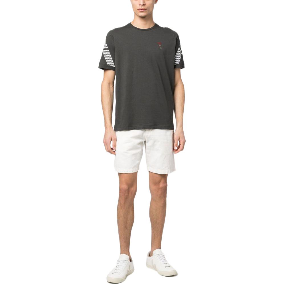 Футболка SS23 мужская charcoal gray EMPORIO ARMANI, серый — фото 4