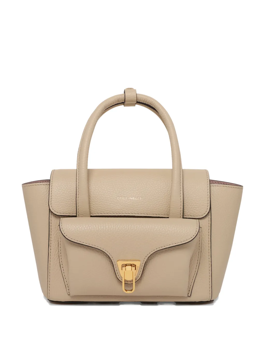 

Сумка-тоут с логотипом Coccinelle, бежевый