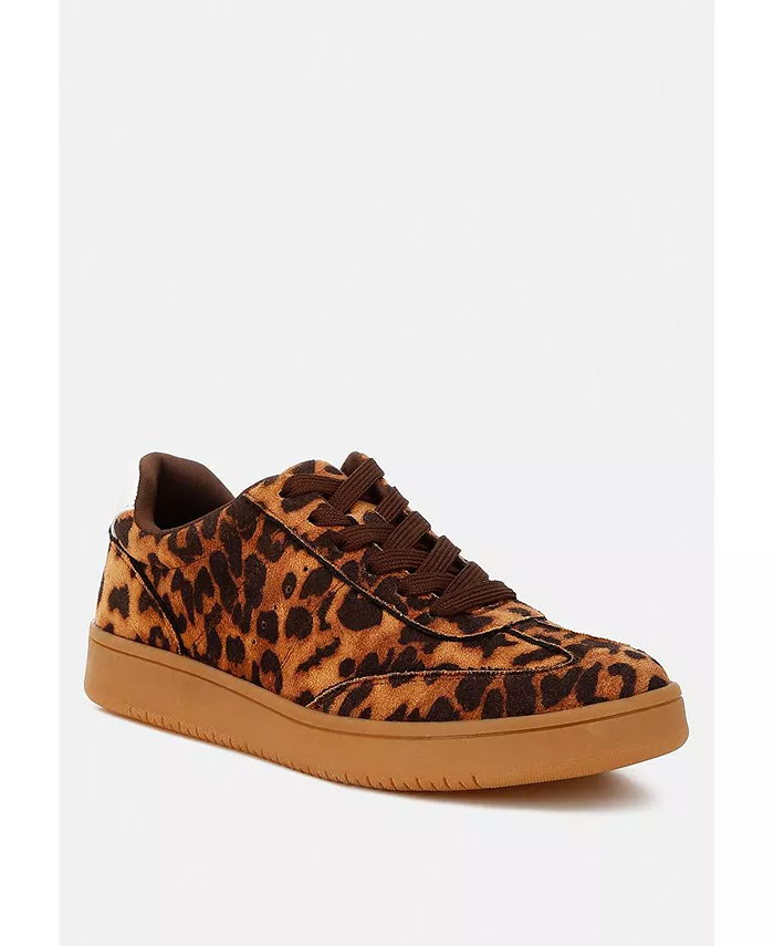 Prowler Leopard Chunky кроссовки для женщин London Rag, коричневый — фото 2