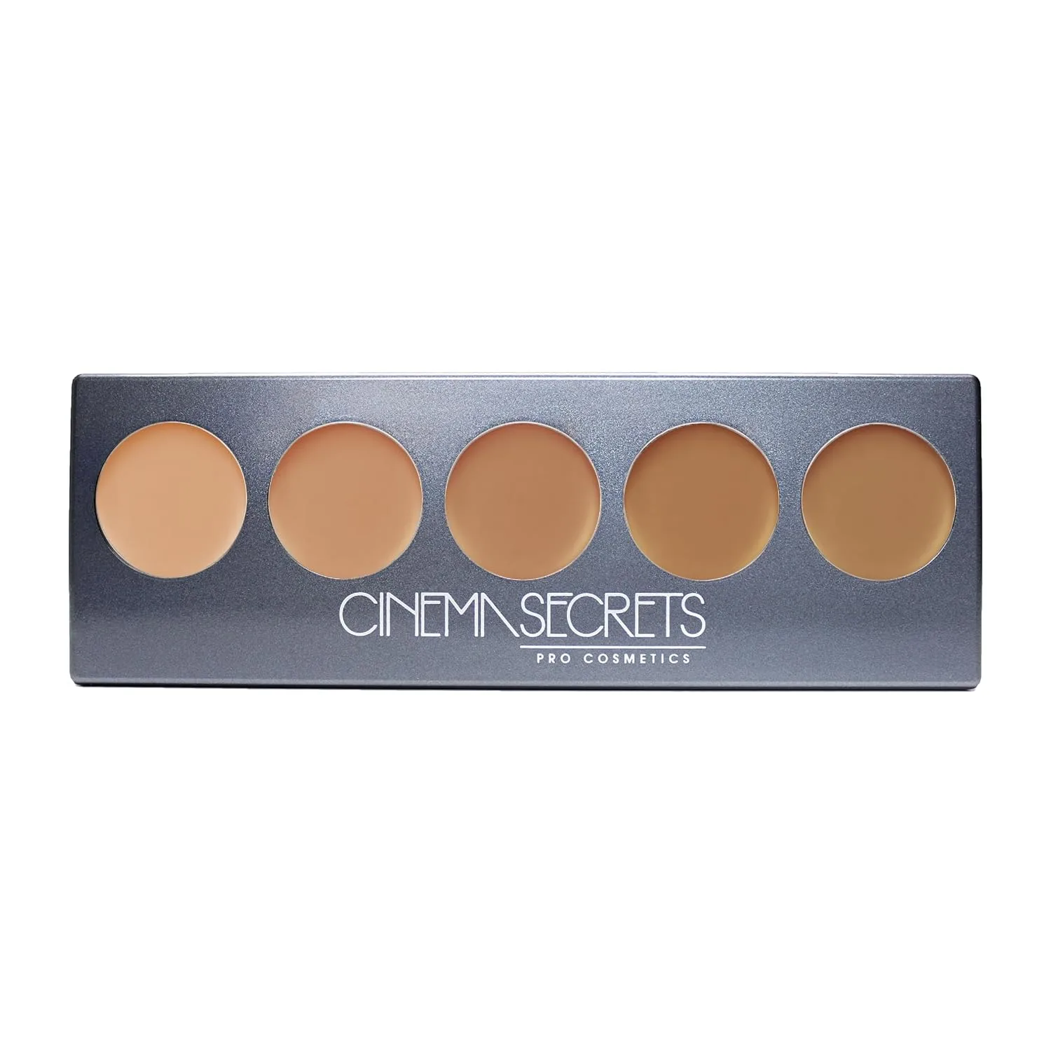 Cinema Secrets Ultimate Foundation 5-in1 Palette - тональная основа с наращиваемым покрытием, матовым финишем, без парабенов, для коррекции цвета, контуринга и хайлайтинга 1 штука (1 шт.), 400 Series