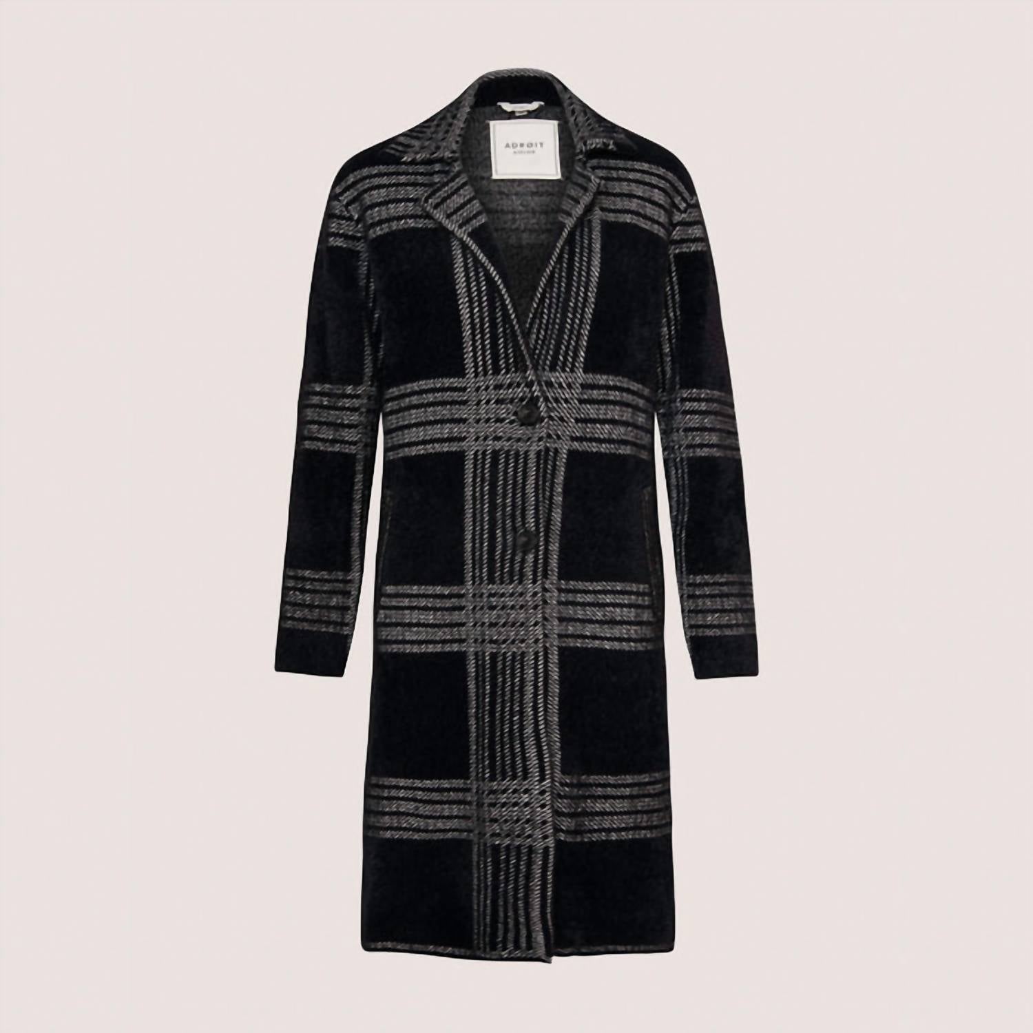 

Длинное пальто Lori черного цвета Adroit Atelier