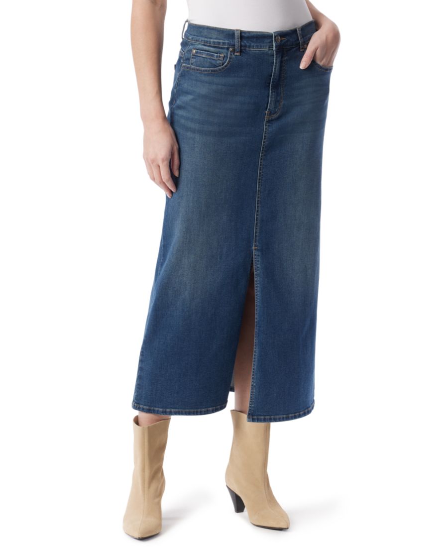 

Женская макси-юбка прямого кроя с пятью карманами Gloria Vanderbilt, Gallatin White Whiskers