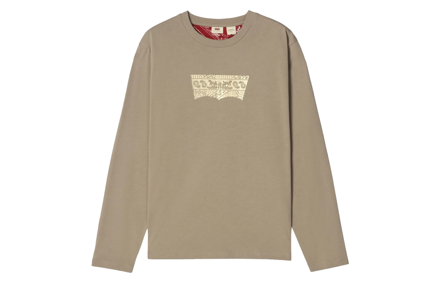 Levis Футболка Year Of The Horse Limited Collection унисекс, цвет хаки, круглый вырез