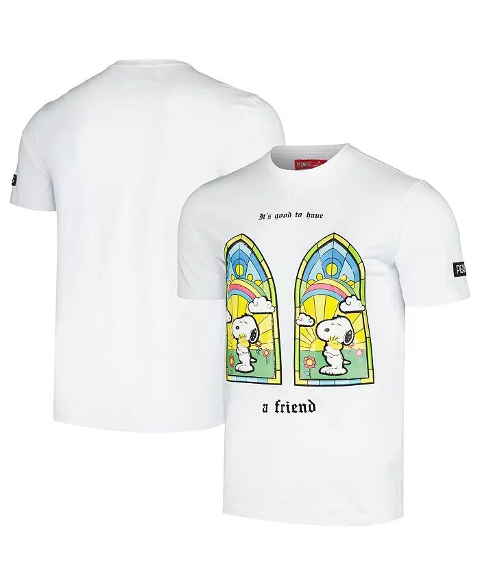 

Футболка мужская и женская белая Peanuts Snoopy A Friend Freeze Max