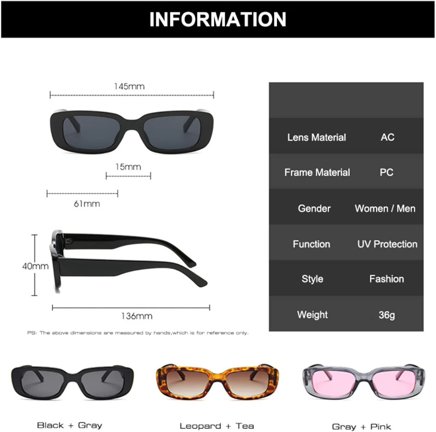 

Винтажные прямоугольные солнцезащитные очки для женщин, модные очки с эффектом океанической пленки, мужские очки с защитой от УФ-излучения UV400 TVTBBVV, Rose Pink