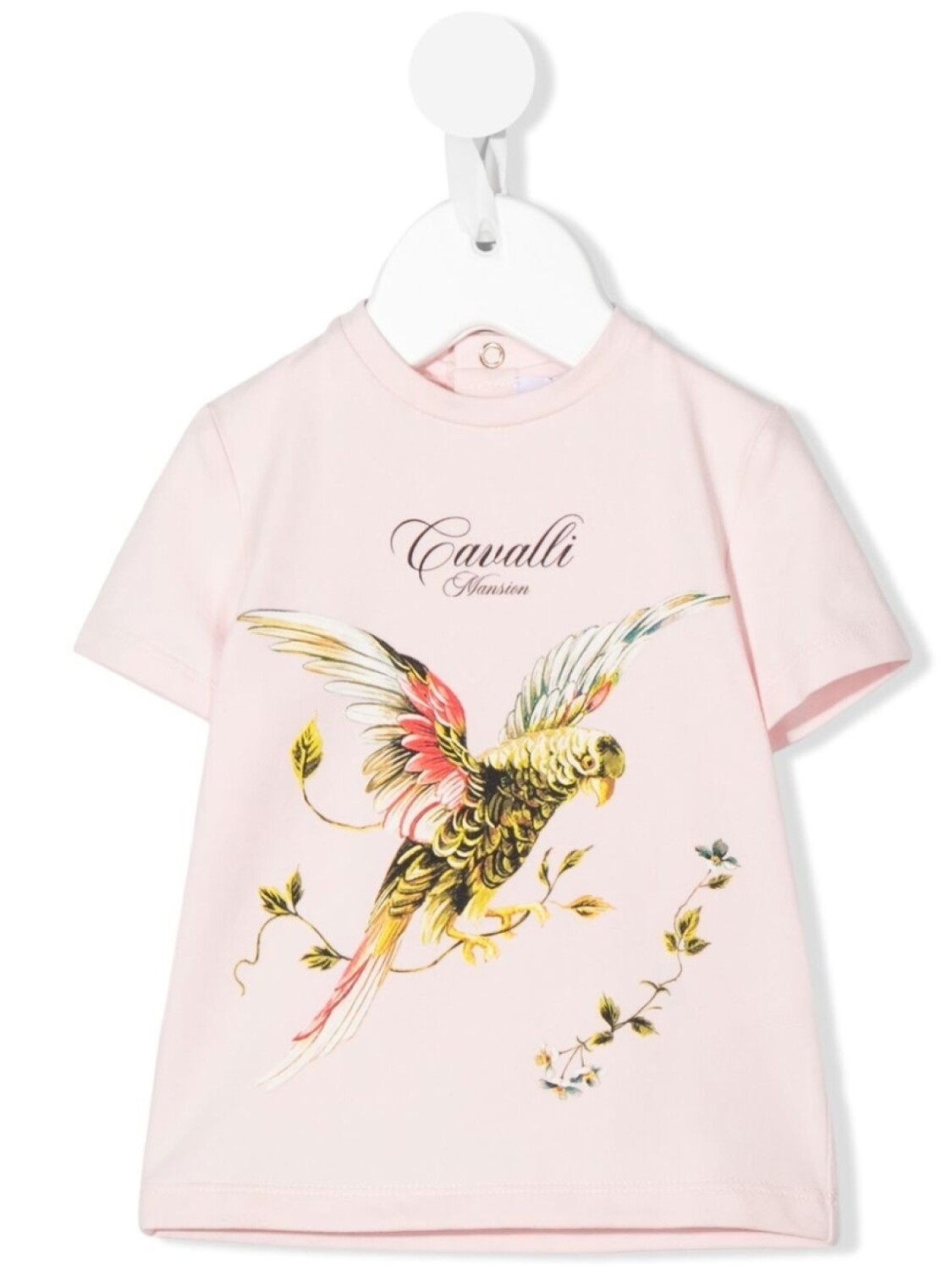 

Футболка с логотипом Roberto Cavalli Junior, розовый