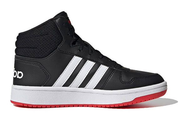 Кроссовки hoops 2.0 mid j Adidas, черный — фото 2