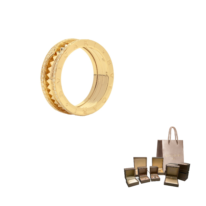 

BVLGARI Кольцо B.Zero1 из каратного золота унисекс золотое