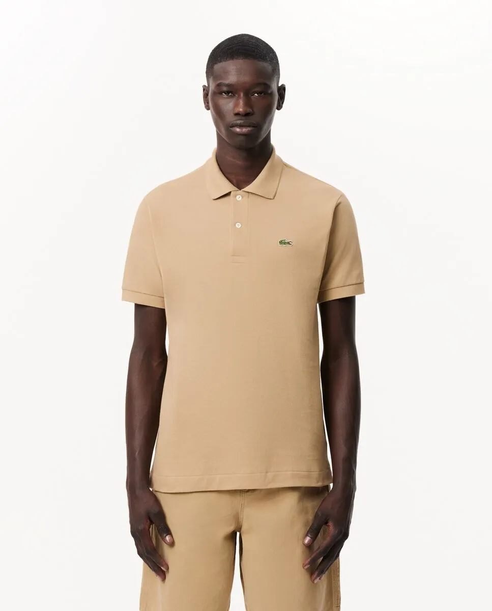 

Классическая мужская поло из пике с коротким рукавом Lacoste, светло-коричневый