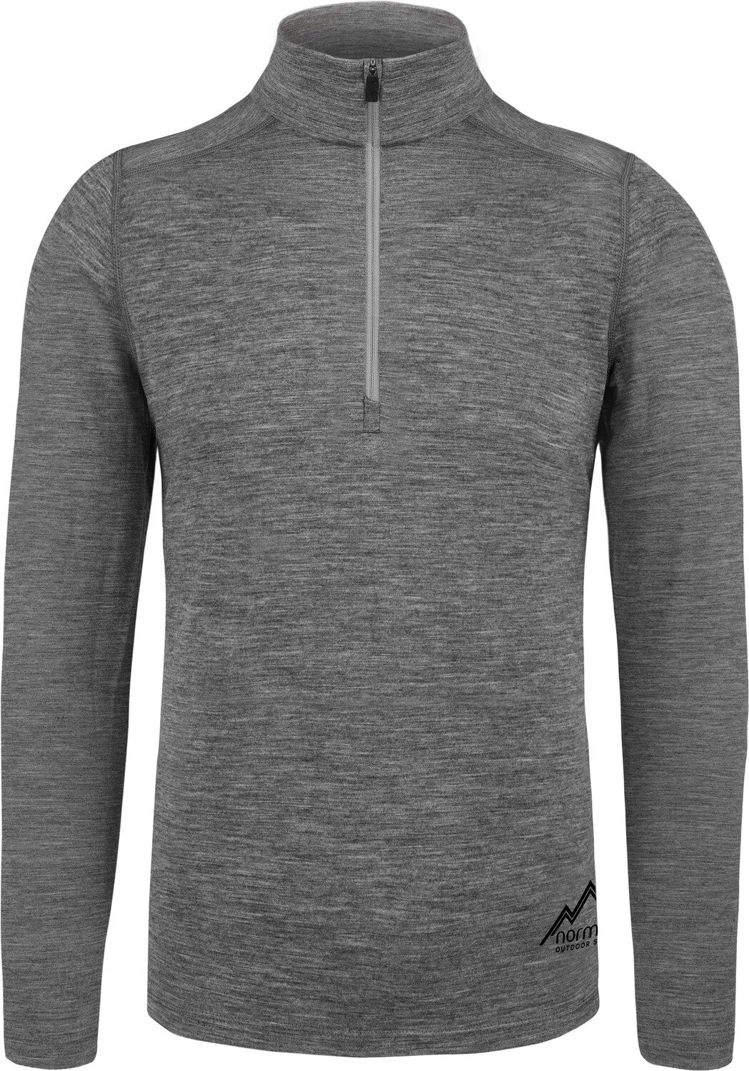 

Рубашка Normani Outdoor Sports Herren Merino Langarm mit 1/4 Zipper Canberra, серый