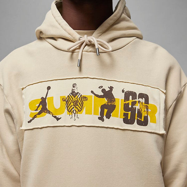 Толстовка Air Jordan x UNION x Bephies Beauty Supply Fleece Hoodie 'Rattan', цвет rattan/beach/baroque brown — фото 3