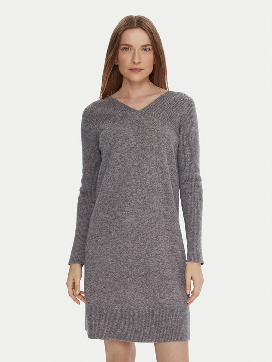 

Вязаное платье relaxed fit 1044DV02C United Colors Of Benetton, серый
