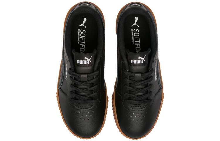 Кроссовки PUMA Carina Leather 'Black' Women's — фото 2