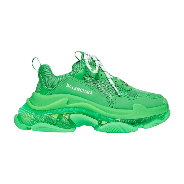 

Кроссовки Balenciaga Wmns Triple S Sneaker Clear Sole - Green, зеленый