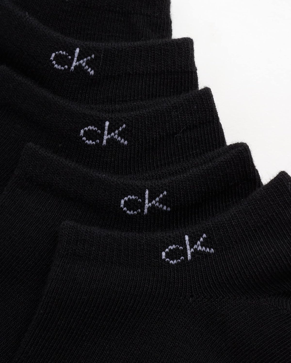 Мужские носки Calvin Klein - 12 шт., легкие, нескользящие, непромокаемые, для мужчин - спортивные носки-подкладки для обуви, Pure Black — фото 3