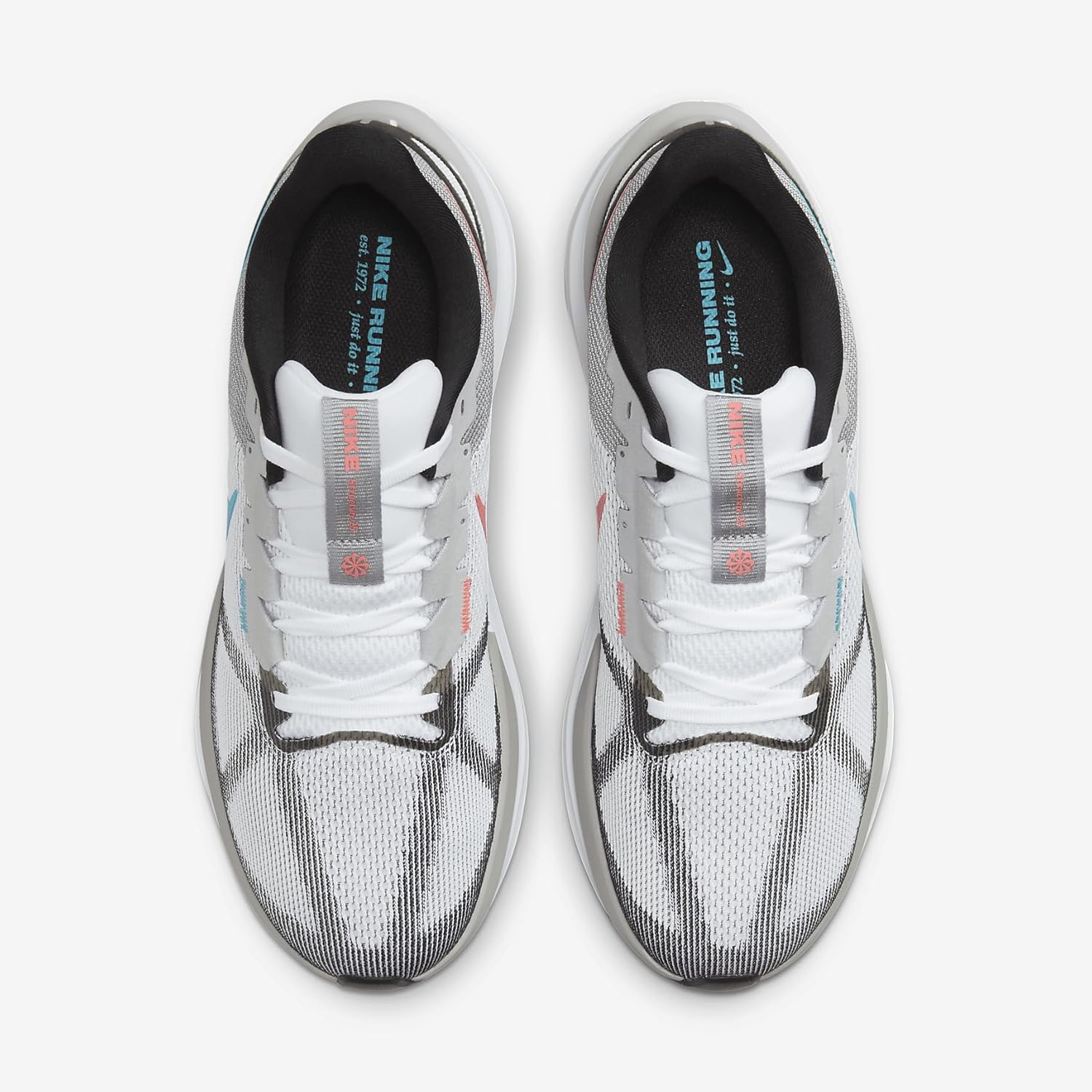 Мужские беговые кроссовки Nike Low, белый/черный/синий — фото 4