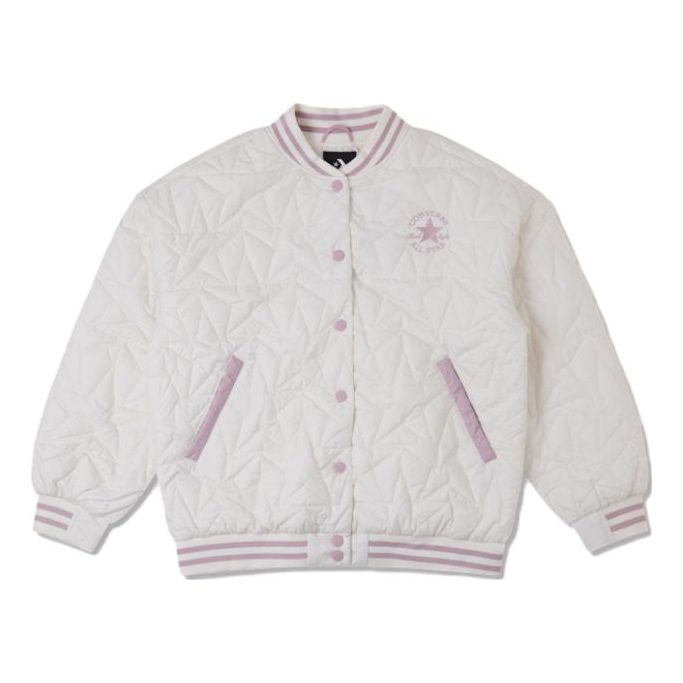 

Куртка (WMNS) Converse Baseball Padded Jacket 'Egret', белый