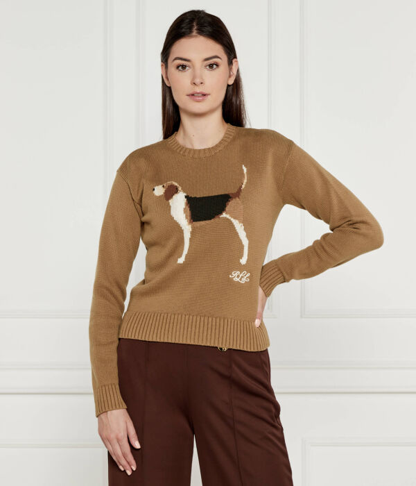 

Свитер Regular fit Lauren Ralph Lauren, коричневый