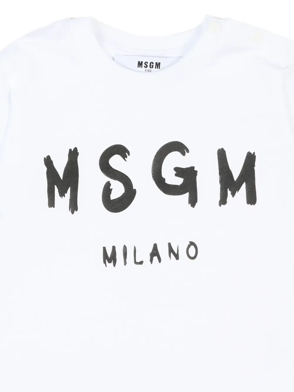 Футболка с короткими рукавами MSGM Kids, белый — фото 3