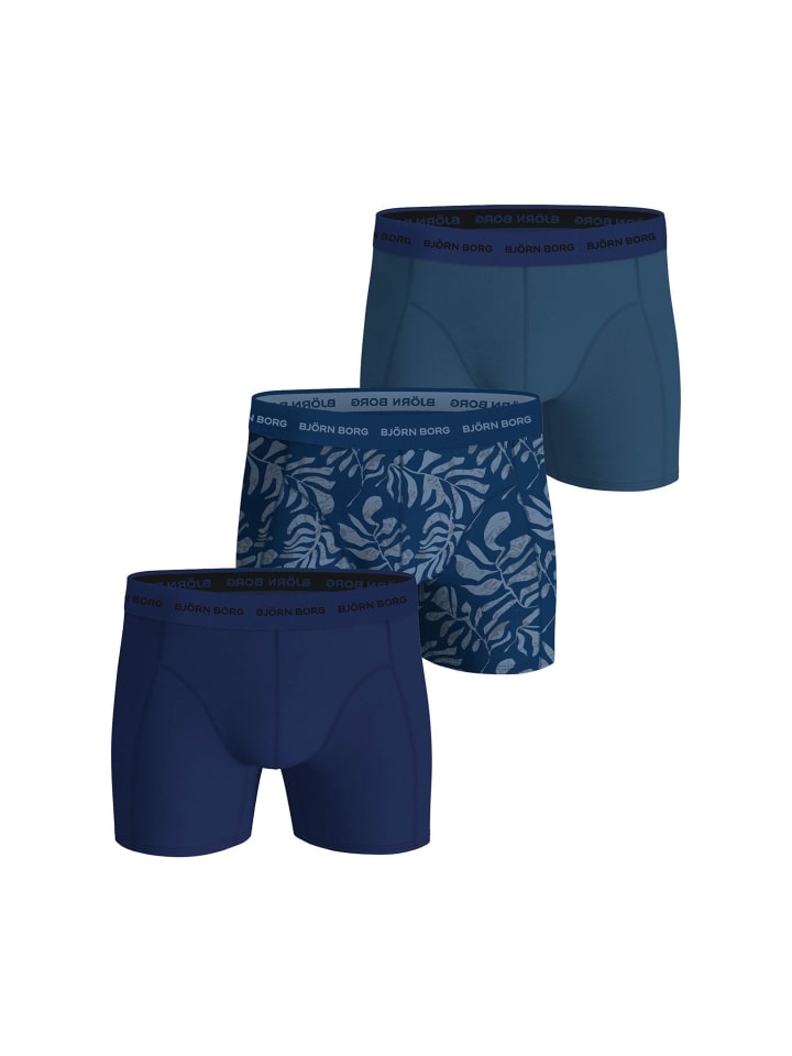 

Björn Borg Комплект из 3 боксерских трусов синего цвета