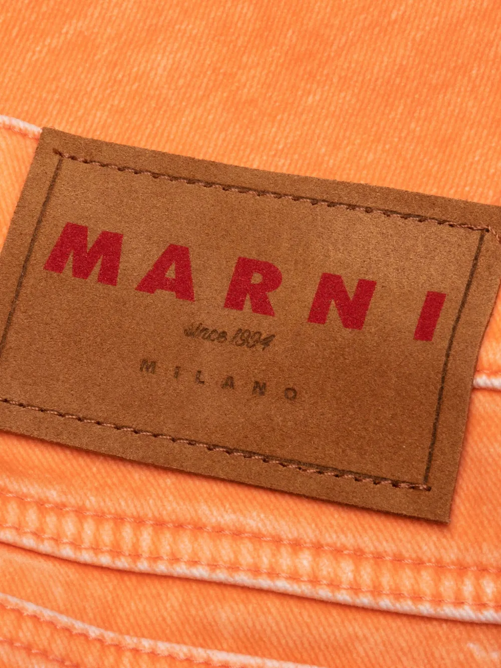 Джинсы с пятью карманами Marni, оранжевый — фото 3